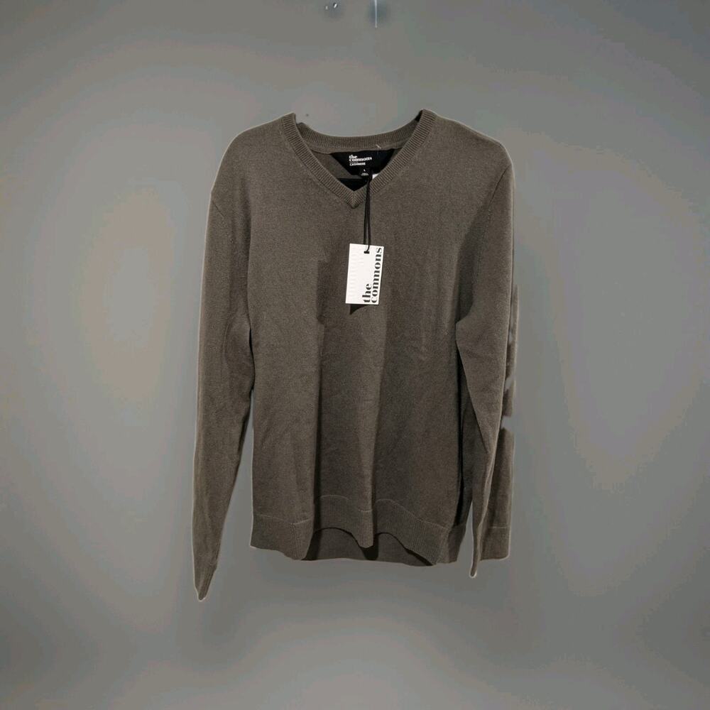 NWT The Commons 100% Cashmere Fletcher Crewneck Sweater Green Men’s Size Large
